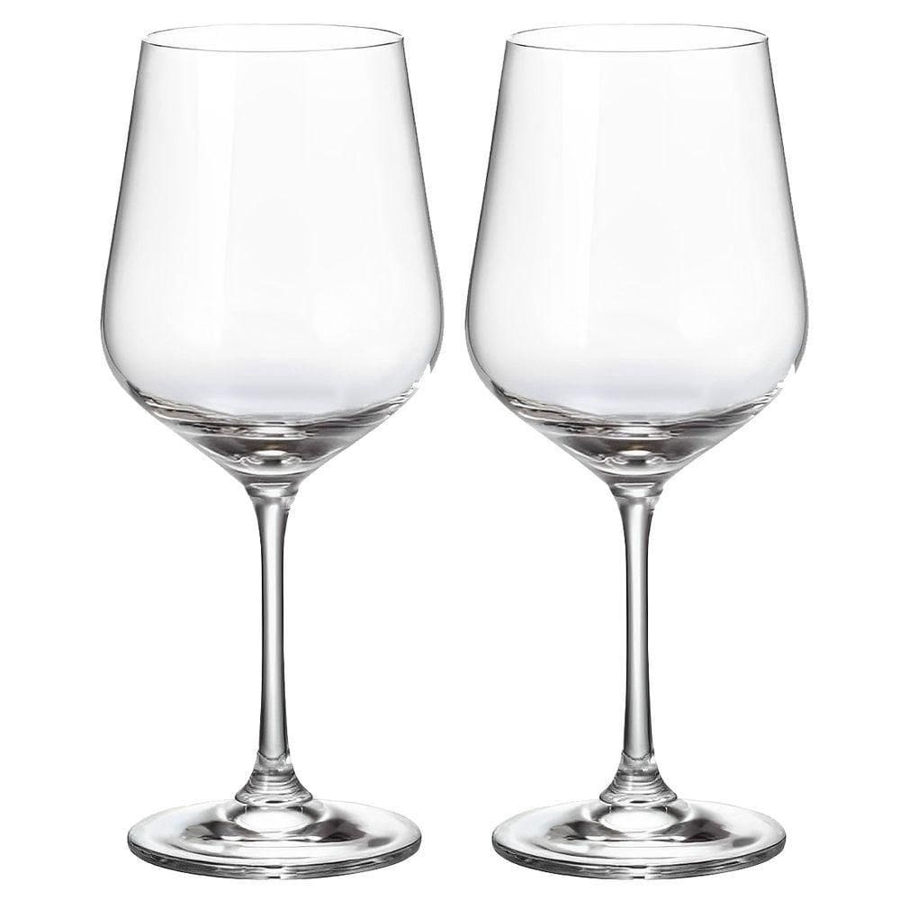 Kit 2 Taças Copo De Cristal Bohemia Strix Vinho Tinto 580ml