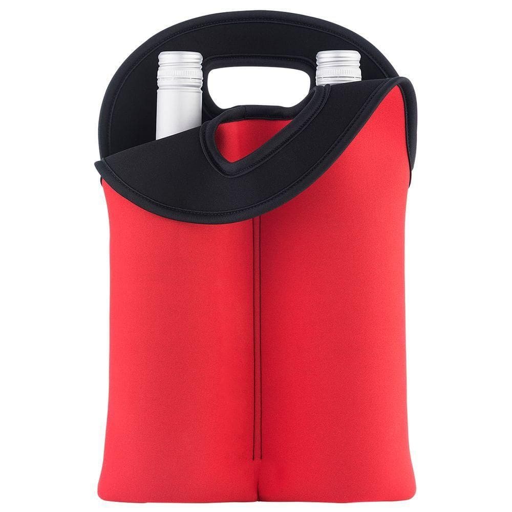 Bolsa Térmica Porta Garrafa Neoprene Mantém Temperatura 1h Cor:vermelho