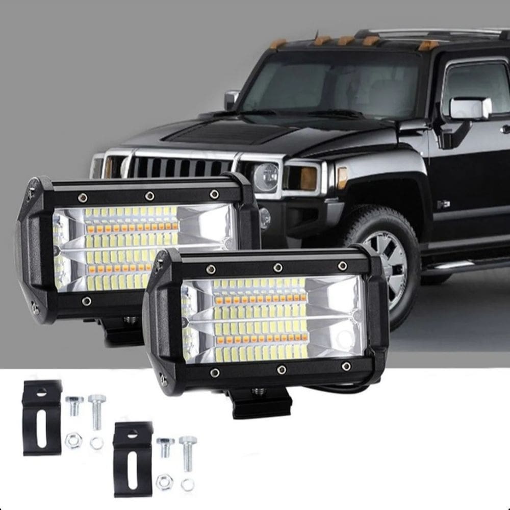 Par de Farol de milha 72W Lâmpada LED para Caminhão Trator Jipe Pickup LUMI-2238