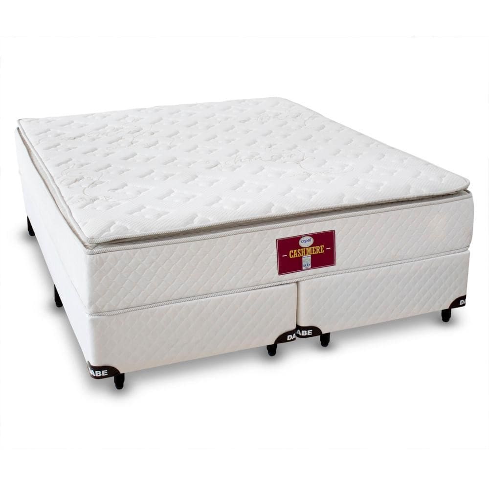Cama box com Colchão Cashmere Molas Ensacadas - 158x198