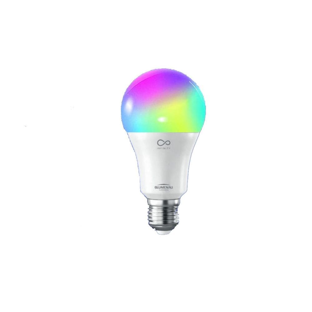 Lâmpada Led Smart Wifi 9W Rgb Alexa Google Infinity Blumenau