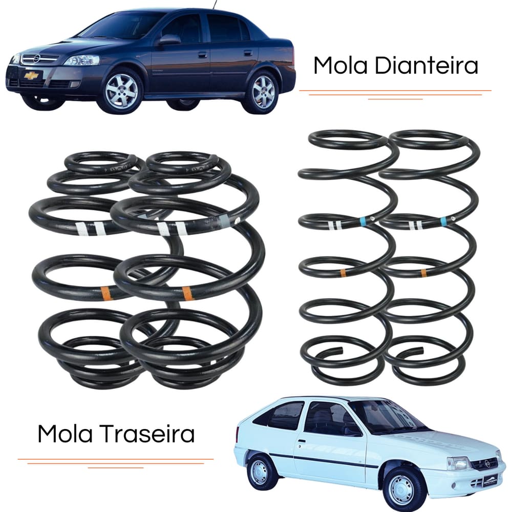 Molas Dianteira e Traseira Cofap GM Kadett 1989 A 1998