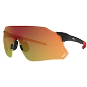 Oculos HB Quad X 2.0 Matte Black Red Chrome