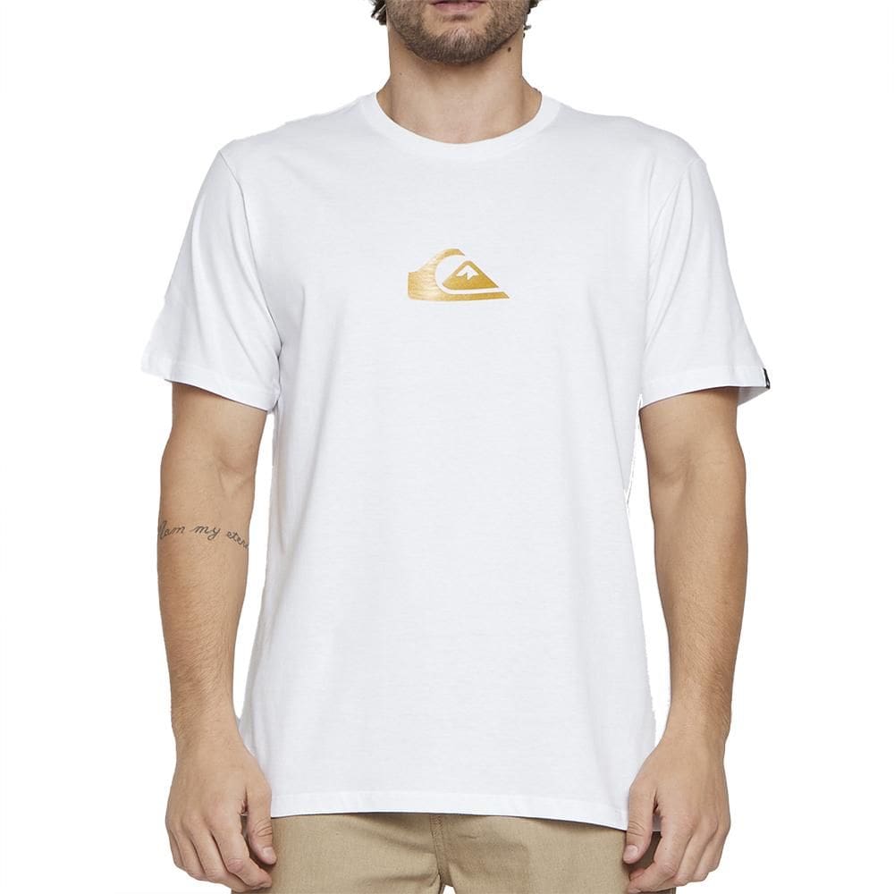Camiseta Quiksilver Metal Comp SM25 Masculina Branco