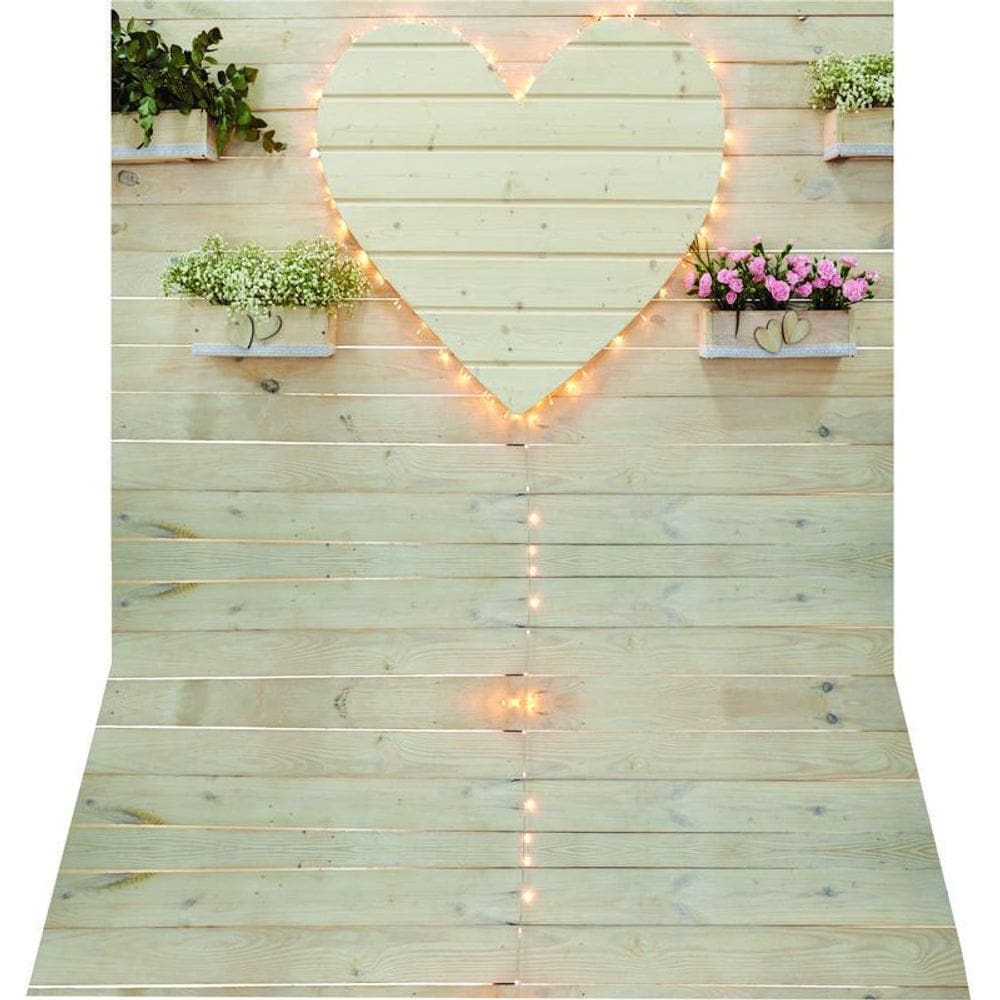 Fundo Fotográfico Em Tecido Newborn Coração 1,50X2,50