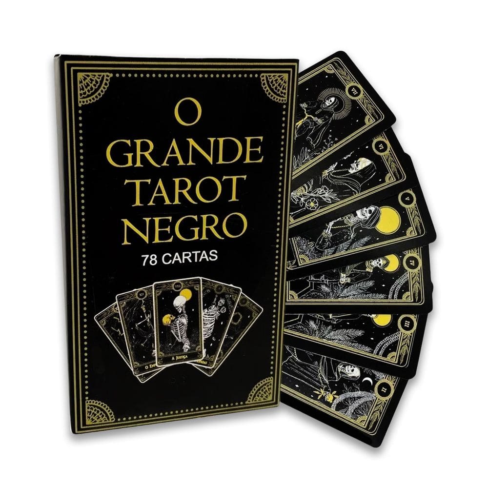 O Grande Tarot Negro 78 Cartas Com Manual Detalhado