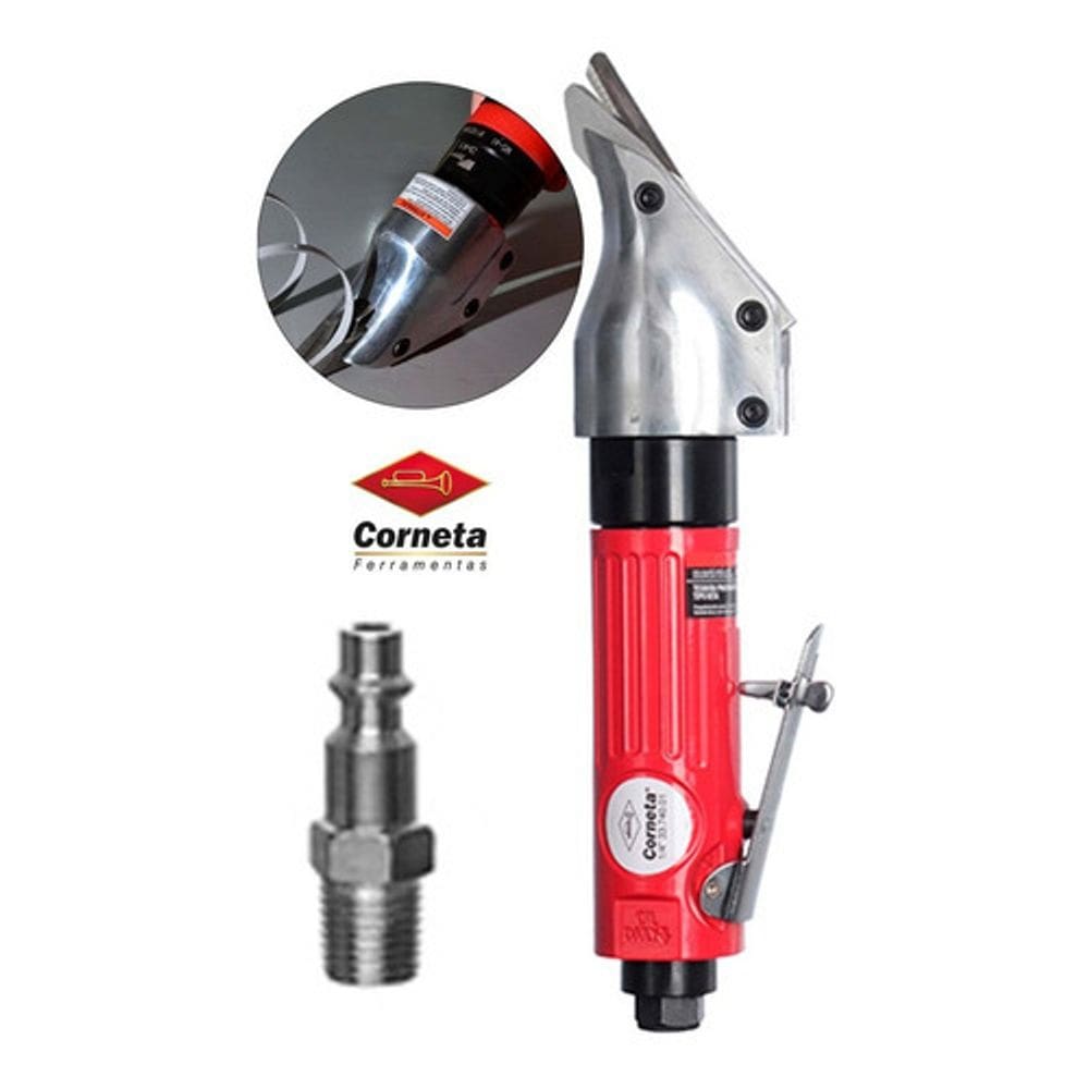 tesoura pneumática c0r73 de chapas reta porfissional corneta