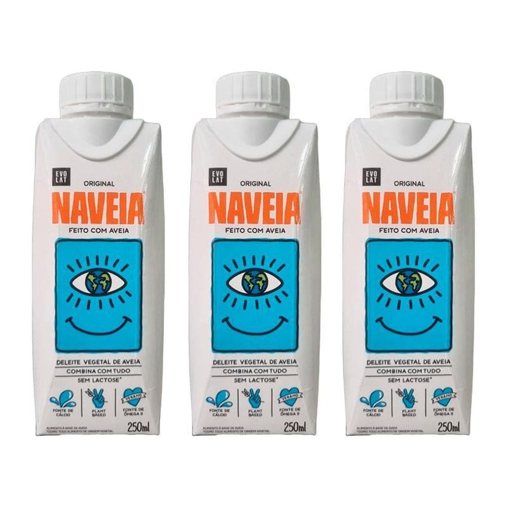 Kit 3X: Bebida Vegetal De Aveia Naveia 250Ml