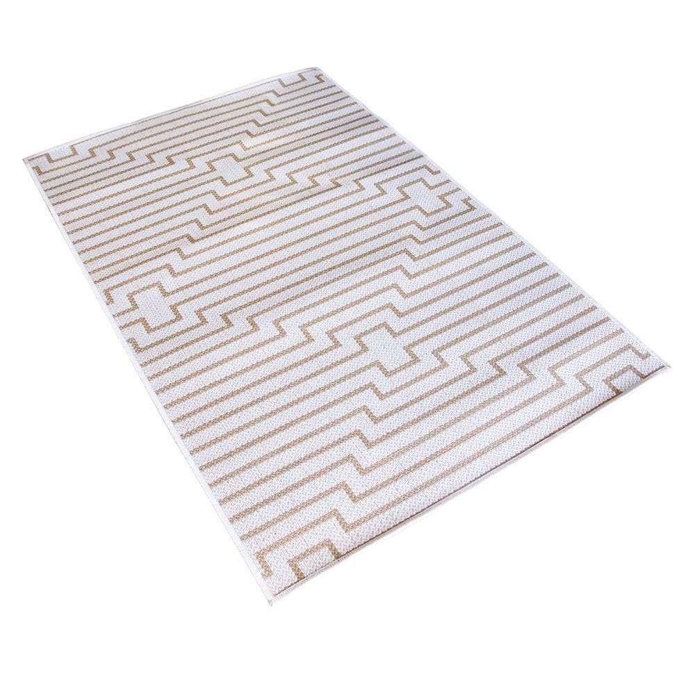 Tapete Para Sala de Estar 100X150 cm Dupla Face Nozes - São Carlos
