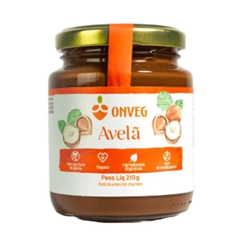 Pasta De Avelã Com Chocolate Onveg 210G