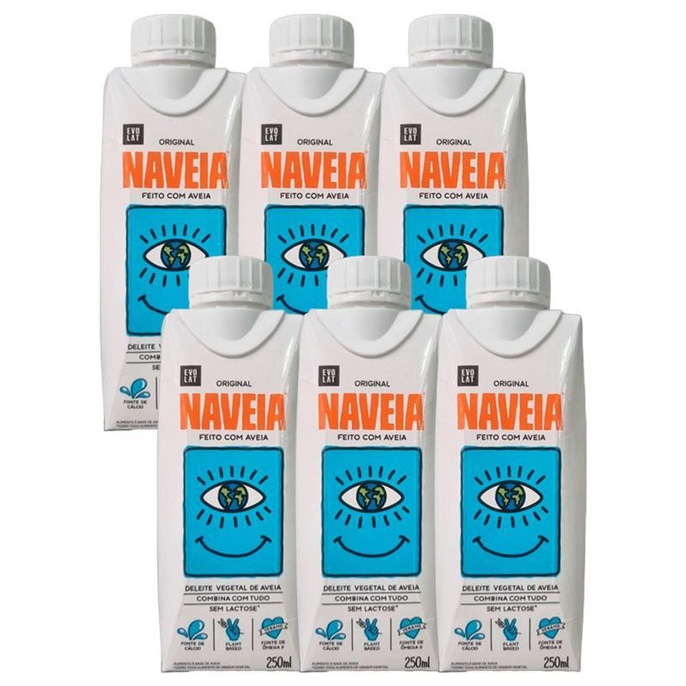 Kit 6X: Bebida Vegetal De Aveia Naveia 250Ml