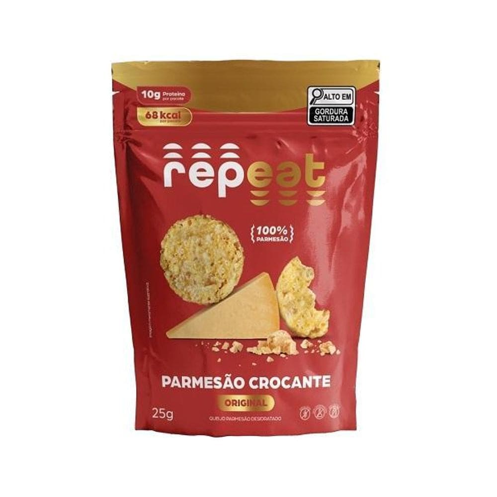 Snack De Parmesão Crocante  Repeat 25G
