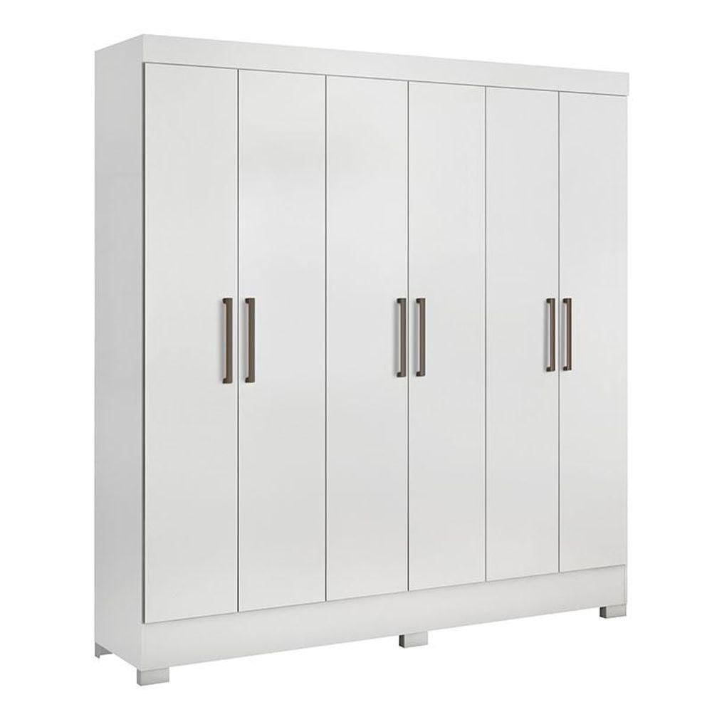 Guarda Roupa Casal Prático Branco - Demóbile
