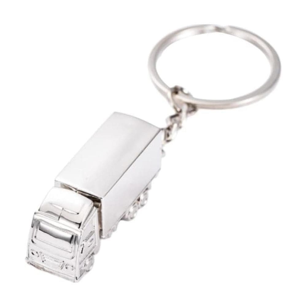 Chaveiro De Metal Brilhante Em Formato De Caminhão De Luxo