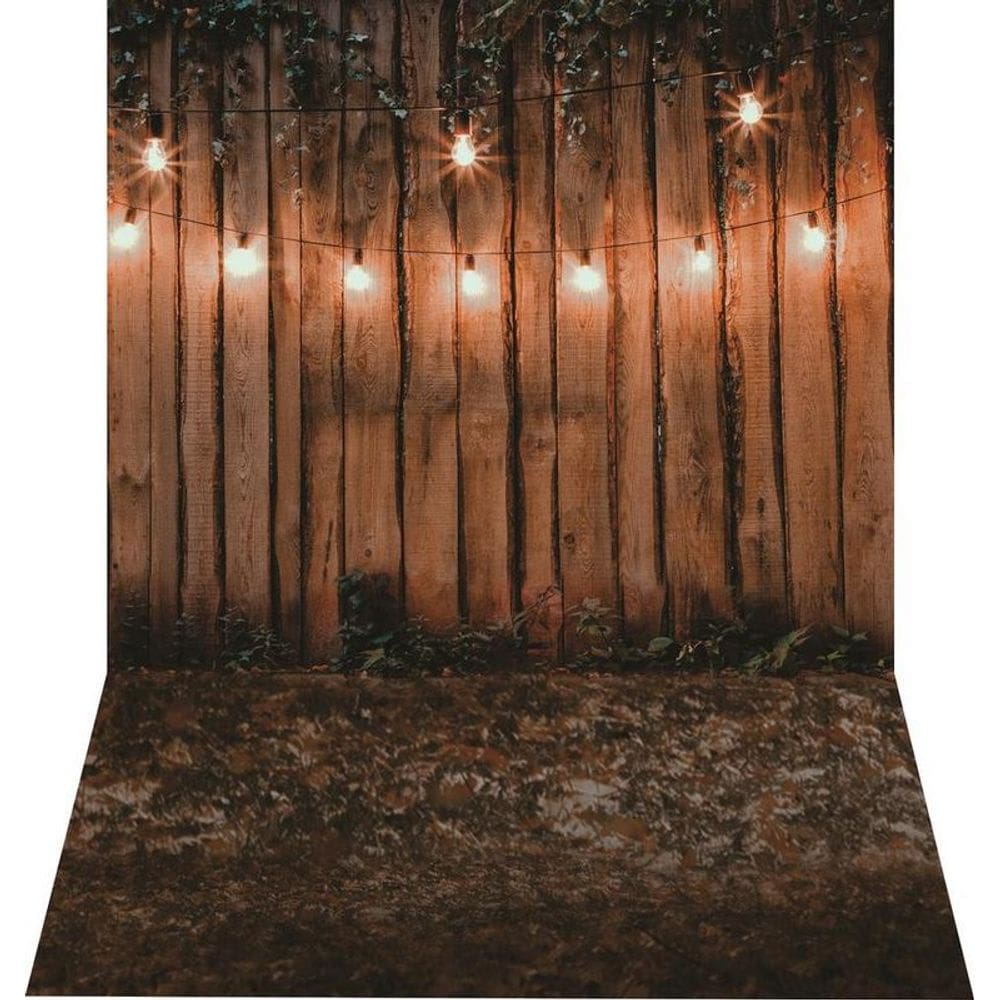 Fundo Fotográfico Em Tecido Newborn Madeira Iluminada 1,50X2,50