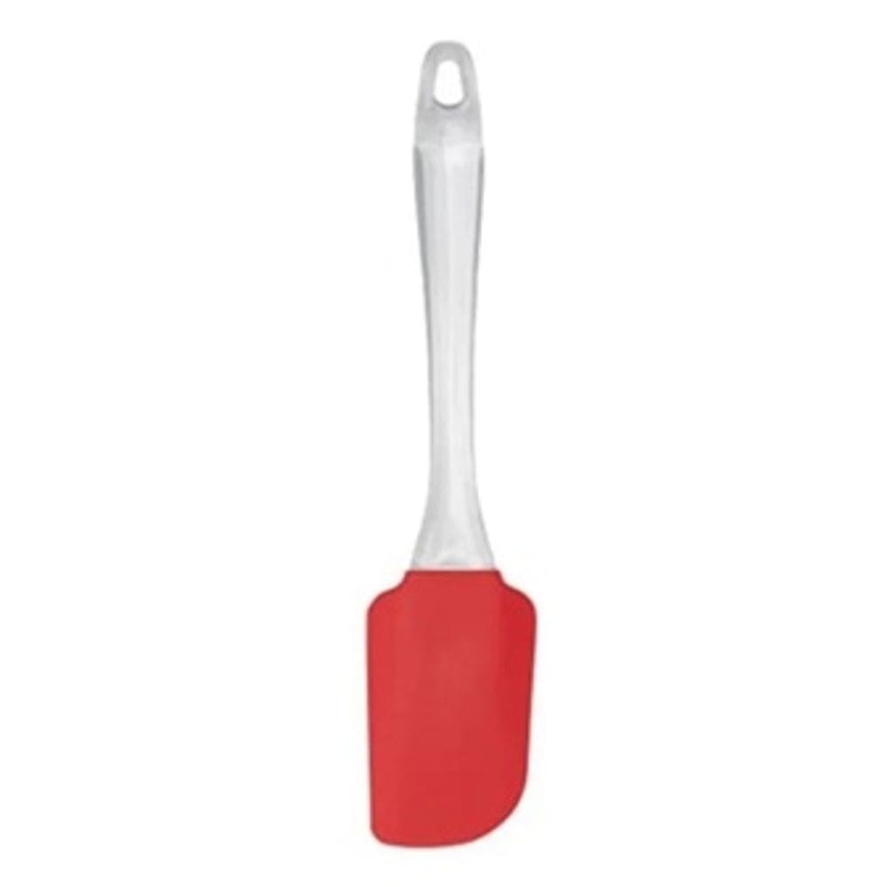 5 Peças Espátula Silicone Cabo Acrílico P/ Massas - Vermelho