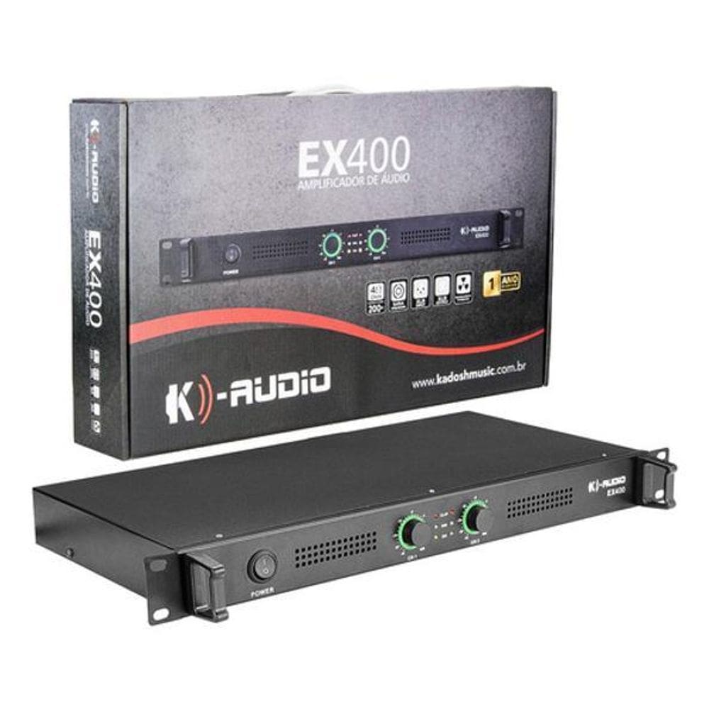 Amplificador De Potência 400W Profissional 2 Canais Bivolt