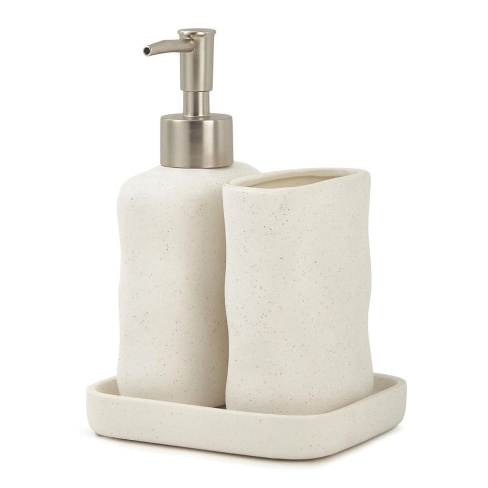 Kit Para Banheiro Em Ceramica - 3 Pcs