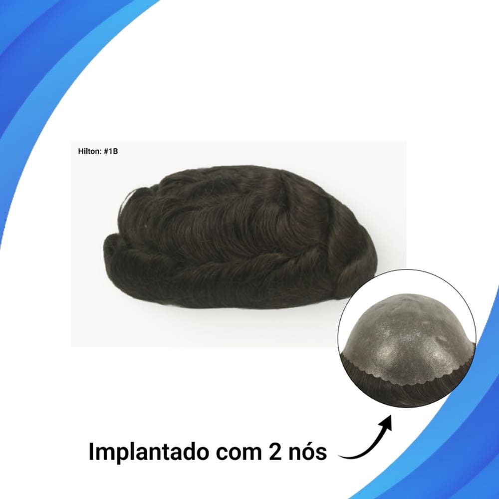 Protese capilar micropele Hilton tamanho 15X20