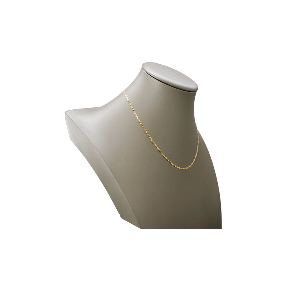 Corrente Cordão Ouro 18K Elo Cadeado Fina 42,5cm Unissex