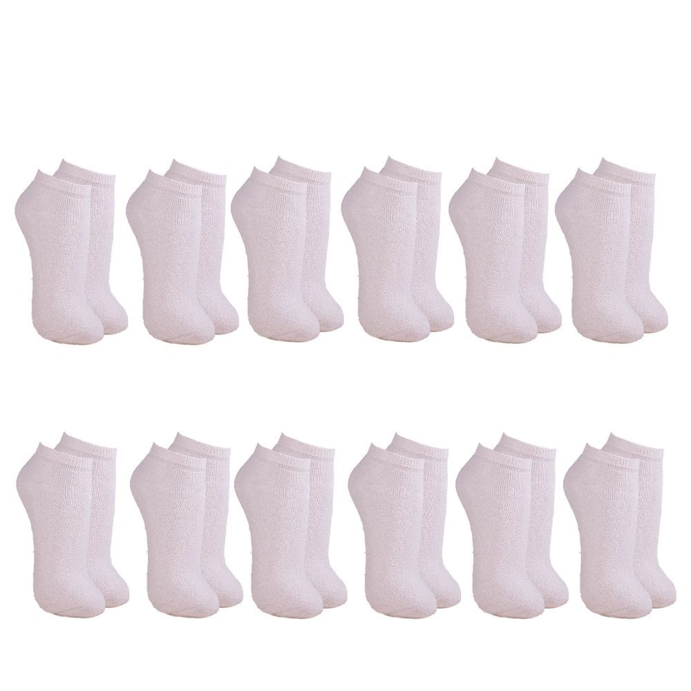 12 Meias Sapatilha Esportiva Masculina Fitness - 38/44