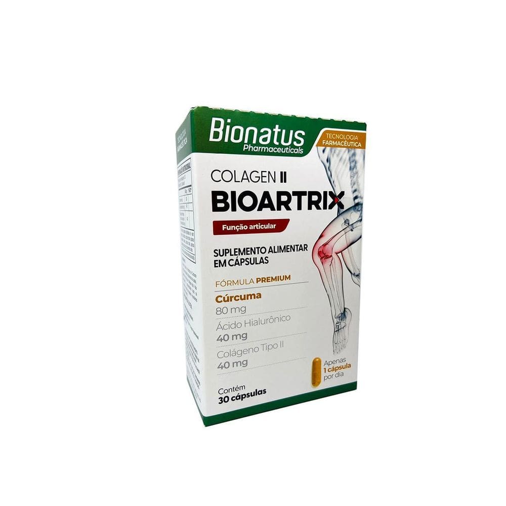 Bioartrix Colágeno Tipo Ii 40Mg + Hialurônico Bionatus