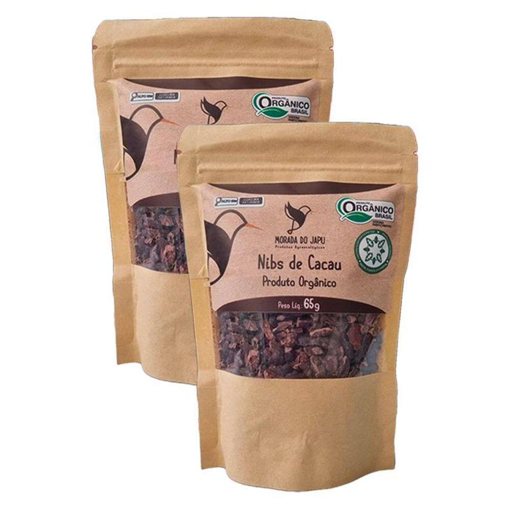 Kit 2X: Nibs De Cacau Orgânico Morada Do Japu 65G