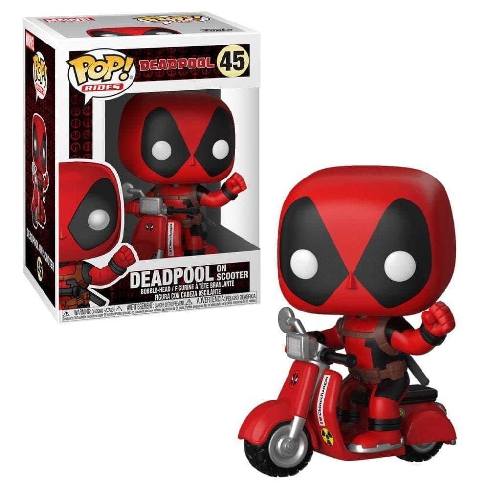 Boneco Funko Pop Rides - Deadpool - Deadpool & Scooter