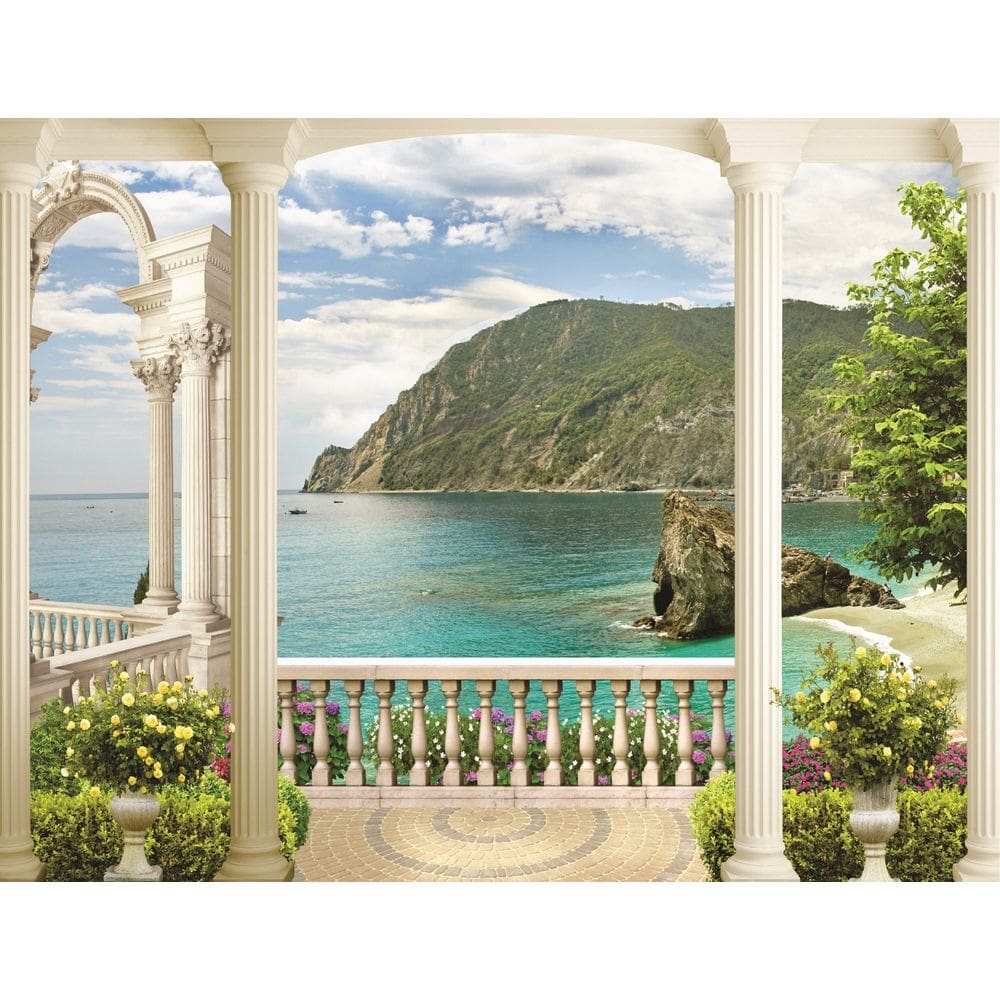 Fundo Fotográfico Em Tecido Jardim Arvore  2,80X1,50