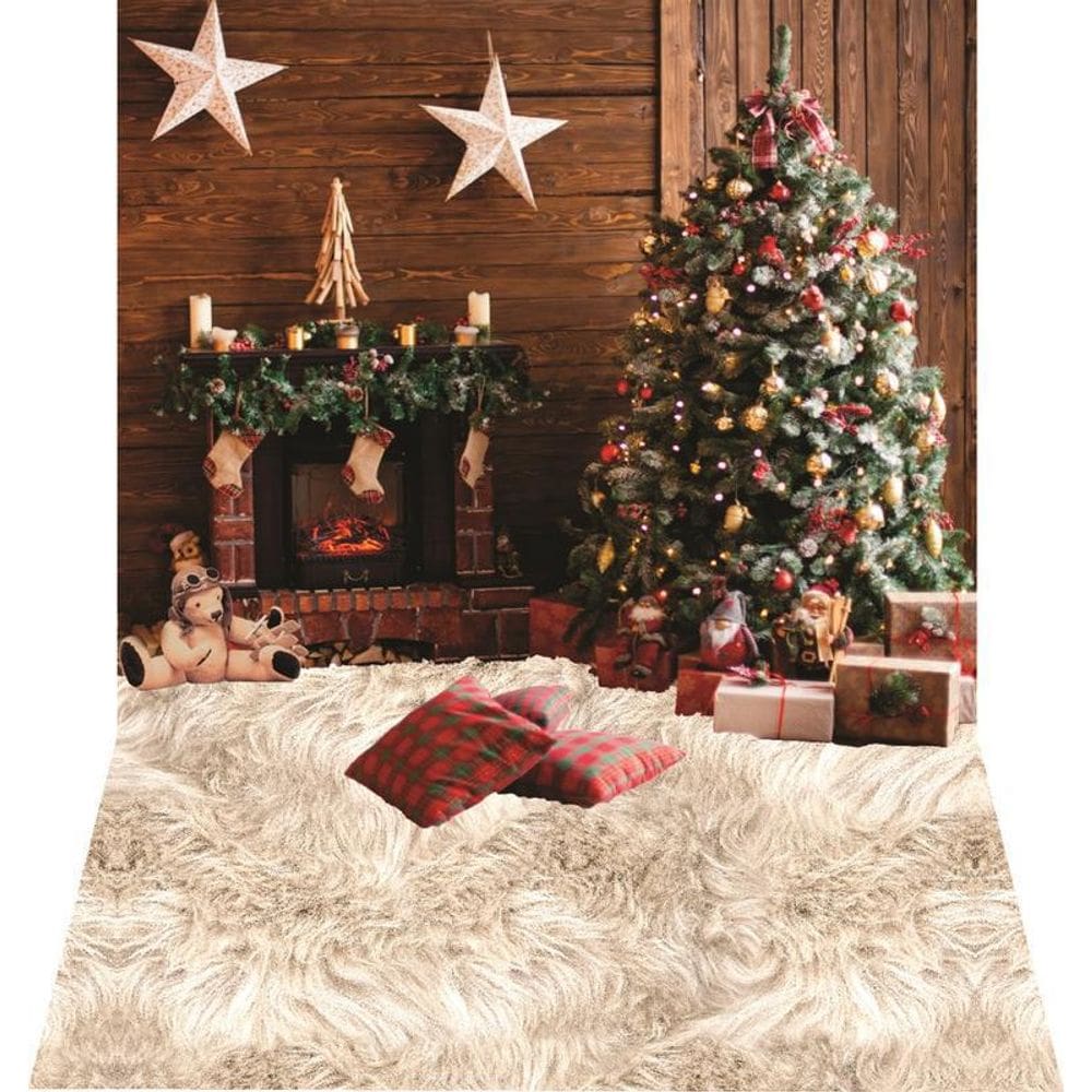 Fundo Fotográfico Newborn Em Tecido Natal 1,50X2,50