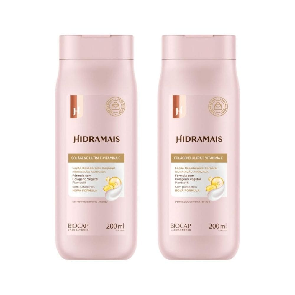 Hidratante Corporal Hidramais 200Ml Colageno Vit E-Kit C/2Un