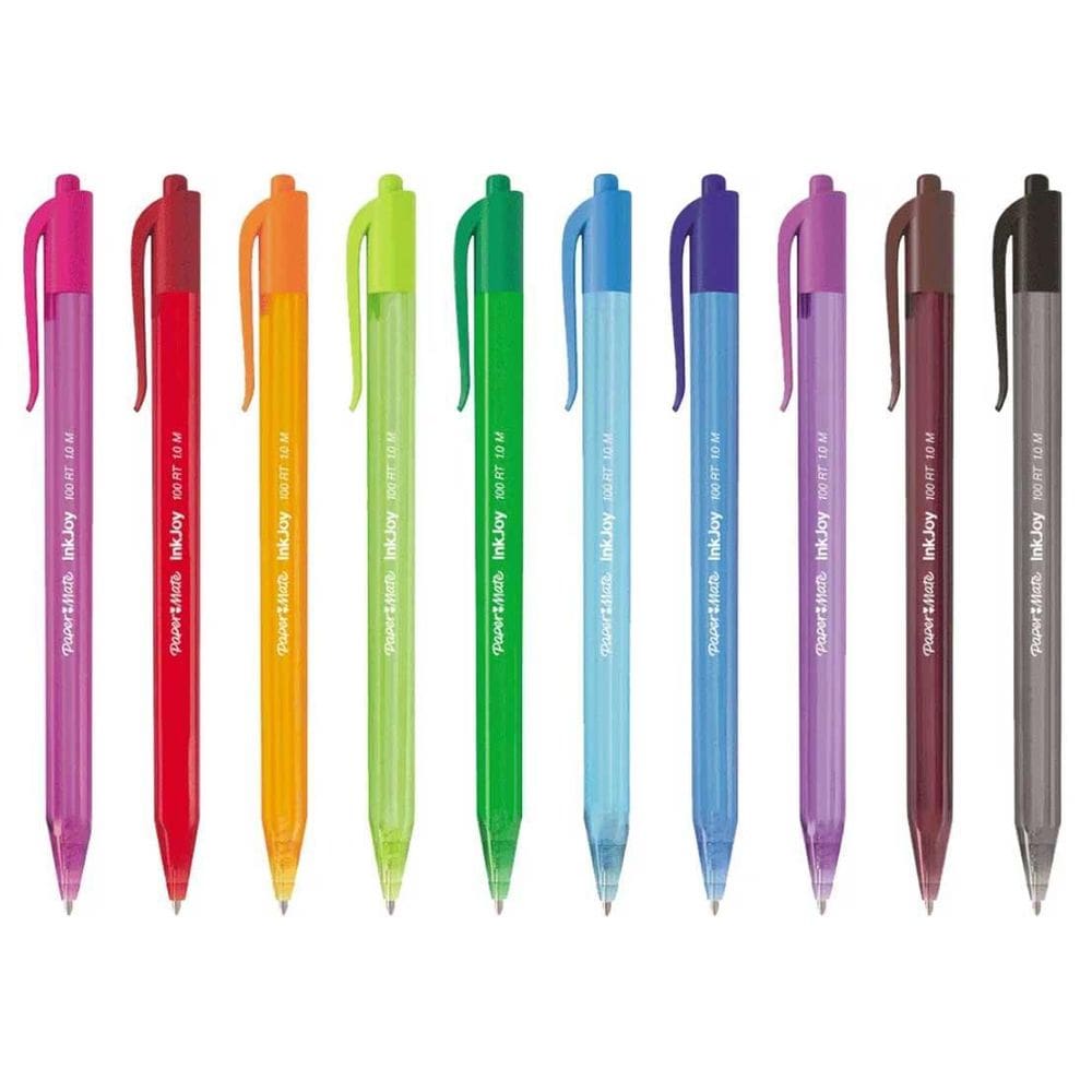 Kit 10 Caneta Esferografica Papermate Kilométrica 100