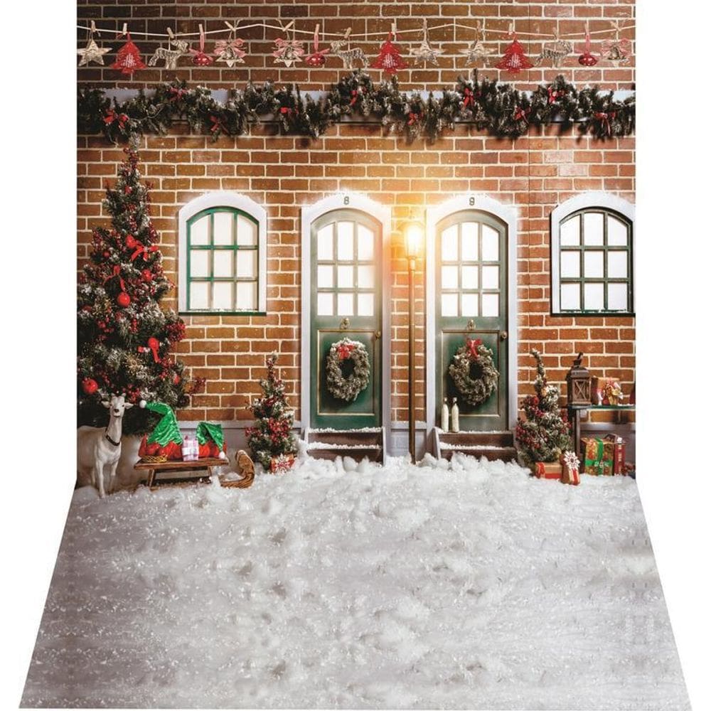 Fundo Fotográfico Newborn Em Tecido Natal 1,50X2,50