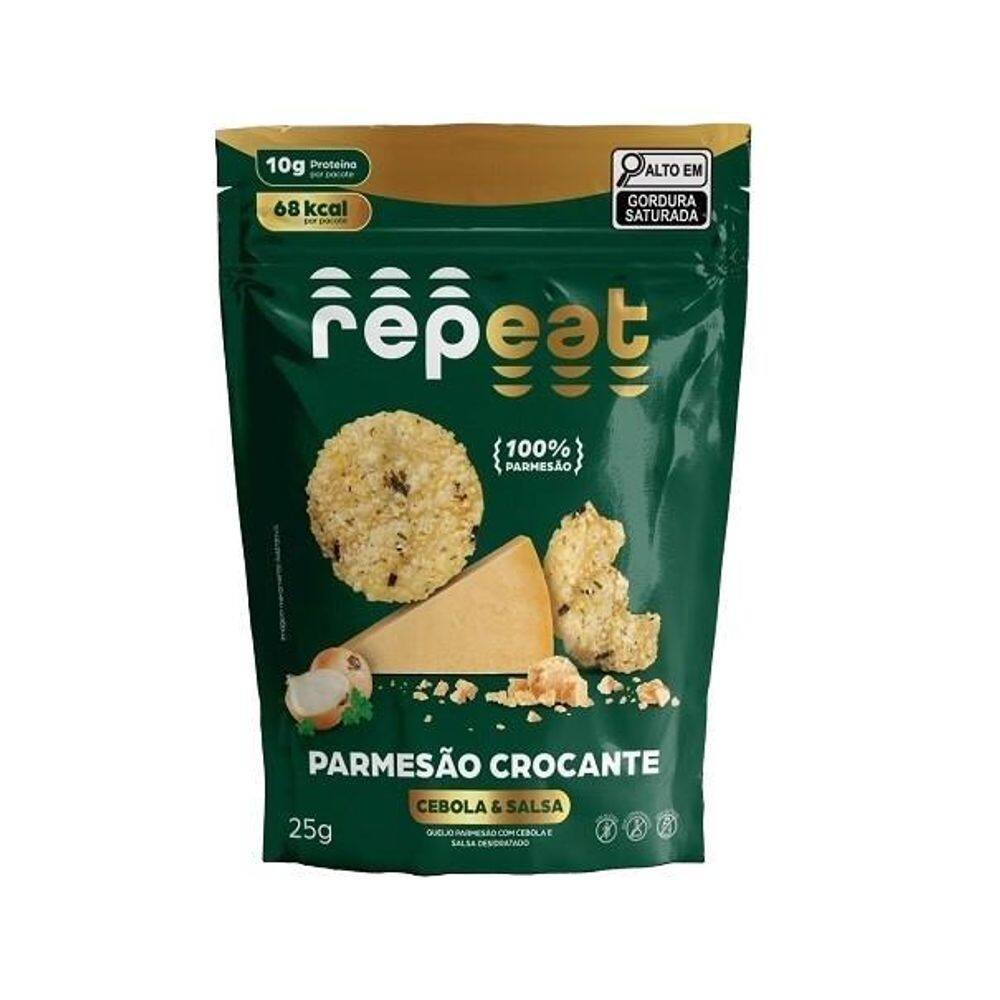 Snack De Parmesão Crocante Cebola E Salsa Repeat 25G