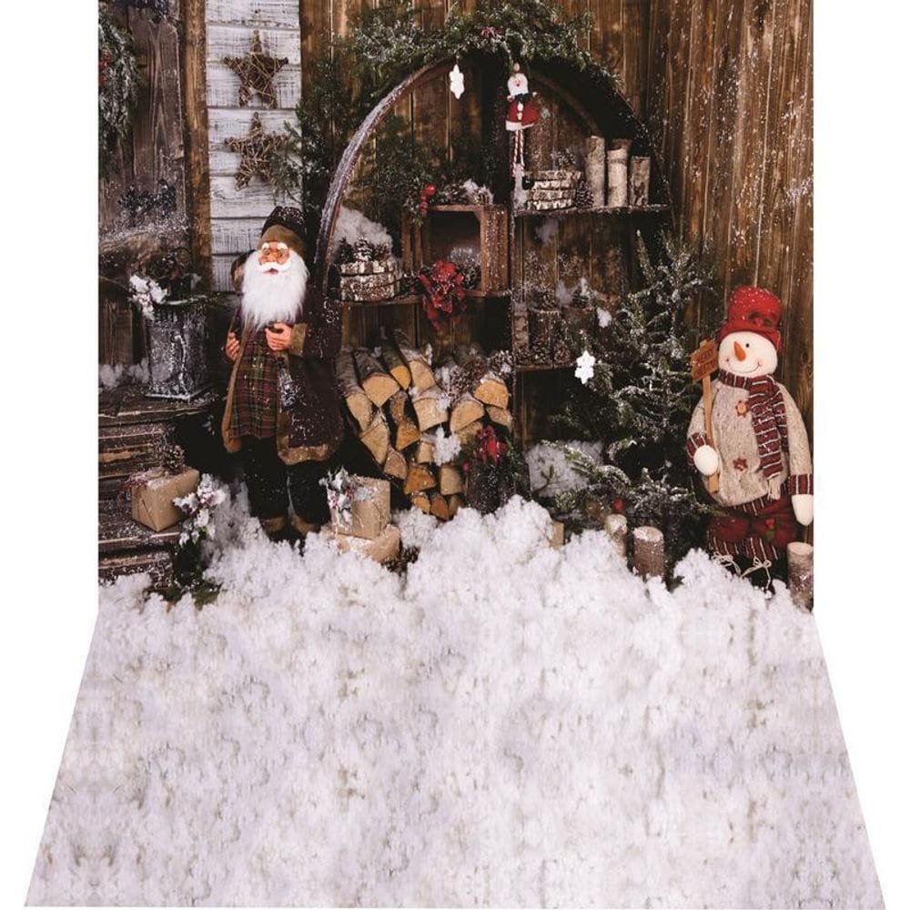 Fundo Fotográfico Newborn Em Tecido Natal 1,50X2,50