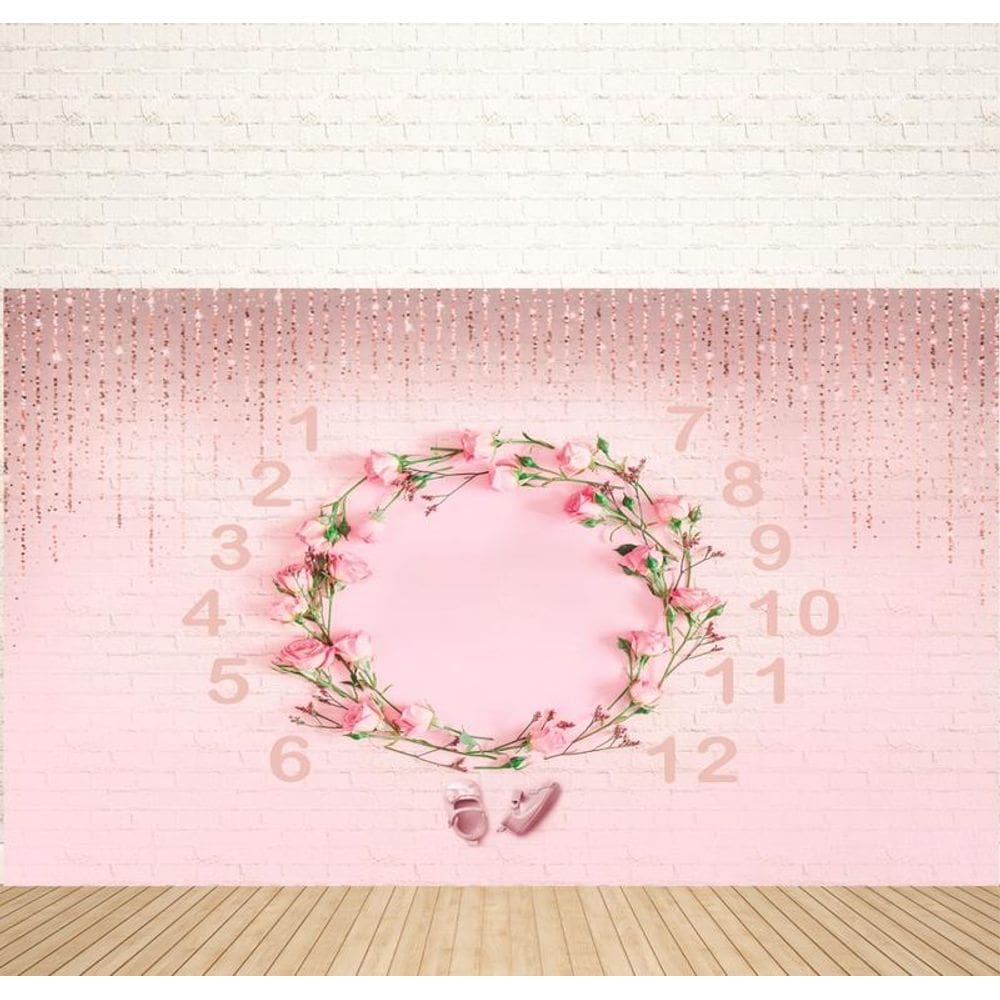 Fundo Fotográfico Em Tecido Rosas 2,20X1,50