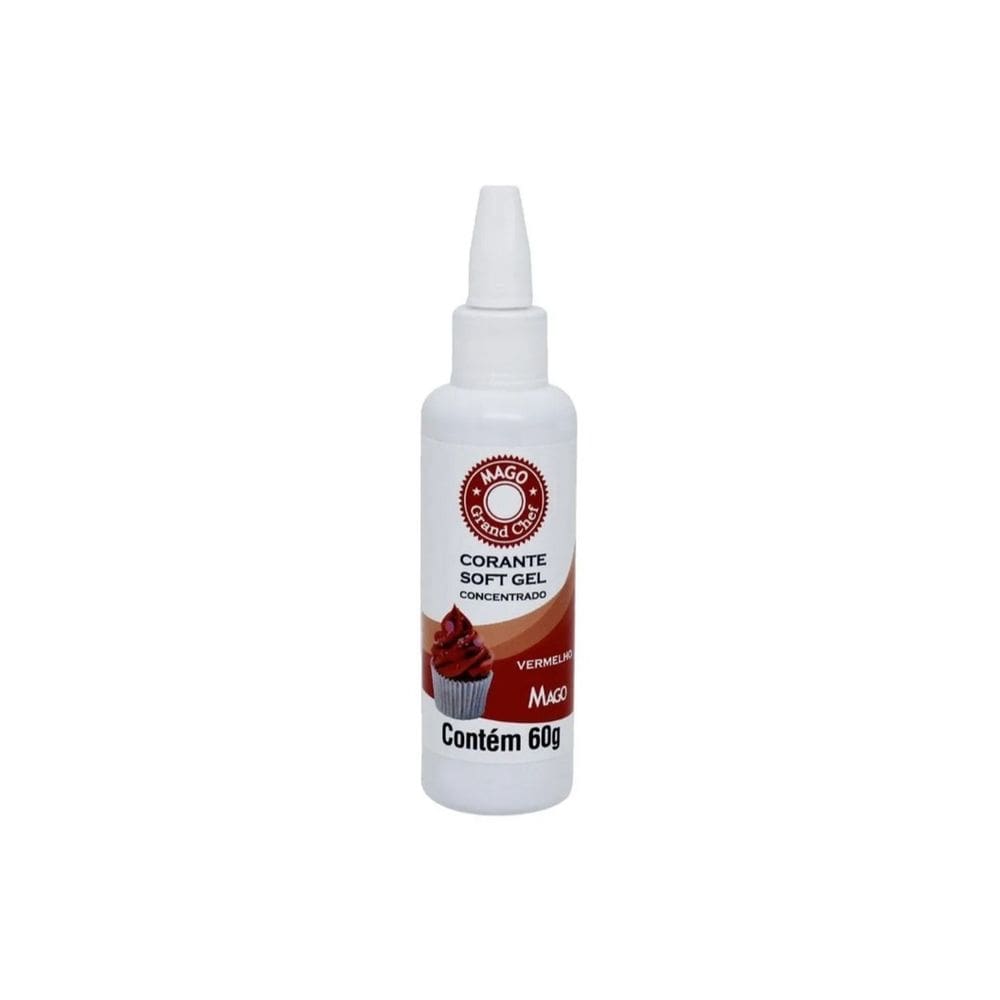 Corante Soft Gel Vermelho Marsala Mago 60g
