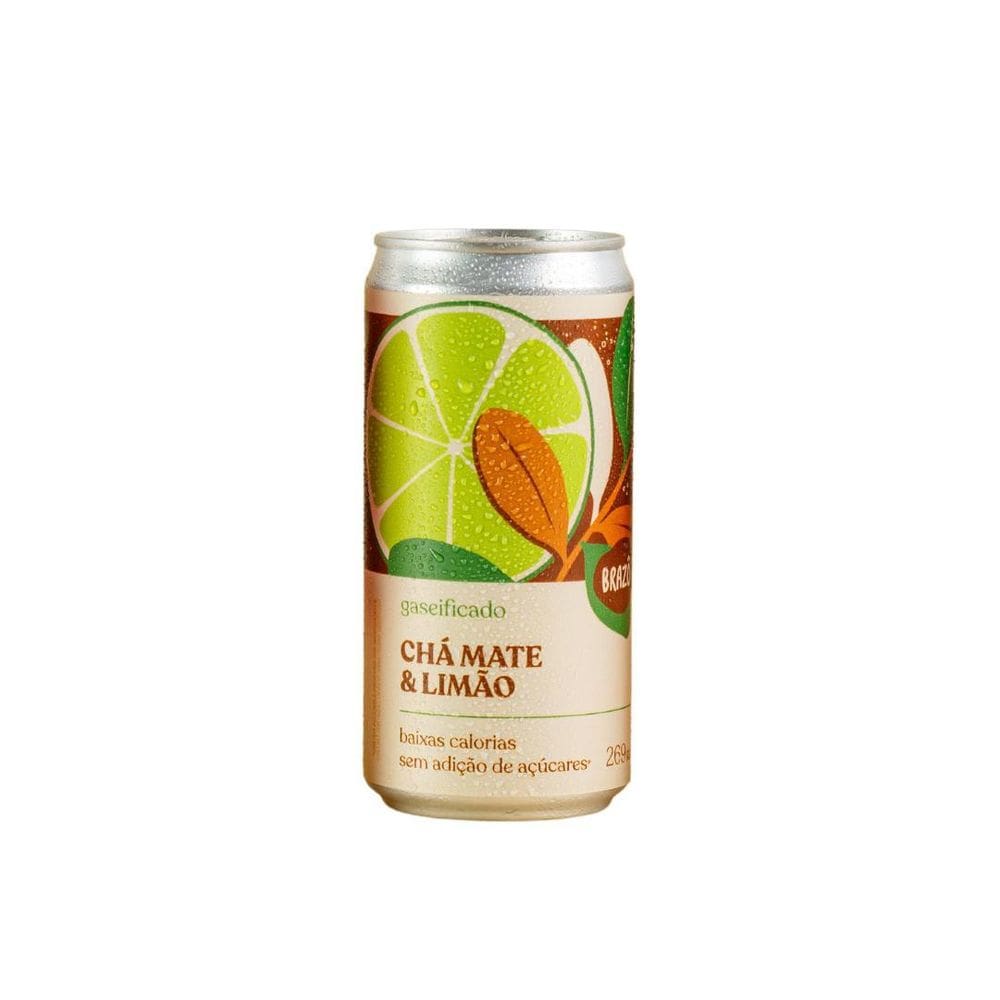 Chá Mate Com Limão Gaseificado Brazô 269Ml