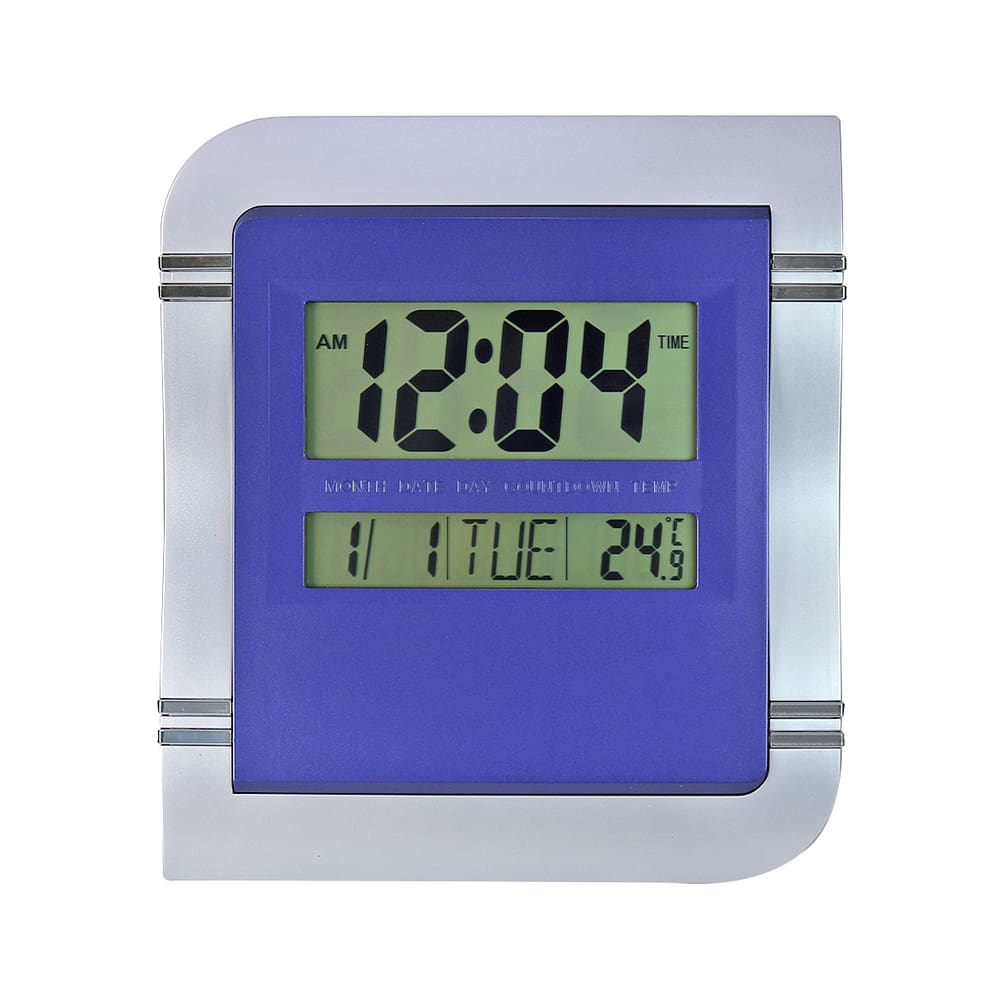 Relógio Digital Quadrado De Mesa Ou Parede De Plástico 27Cm