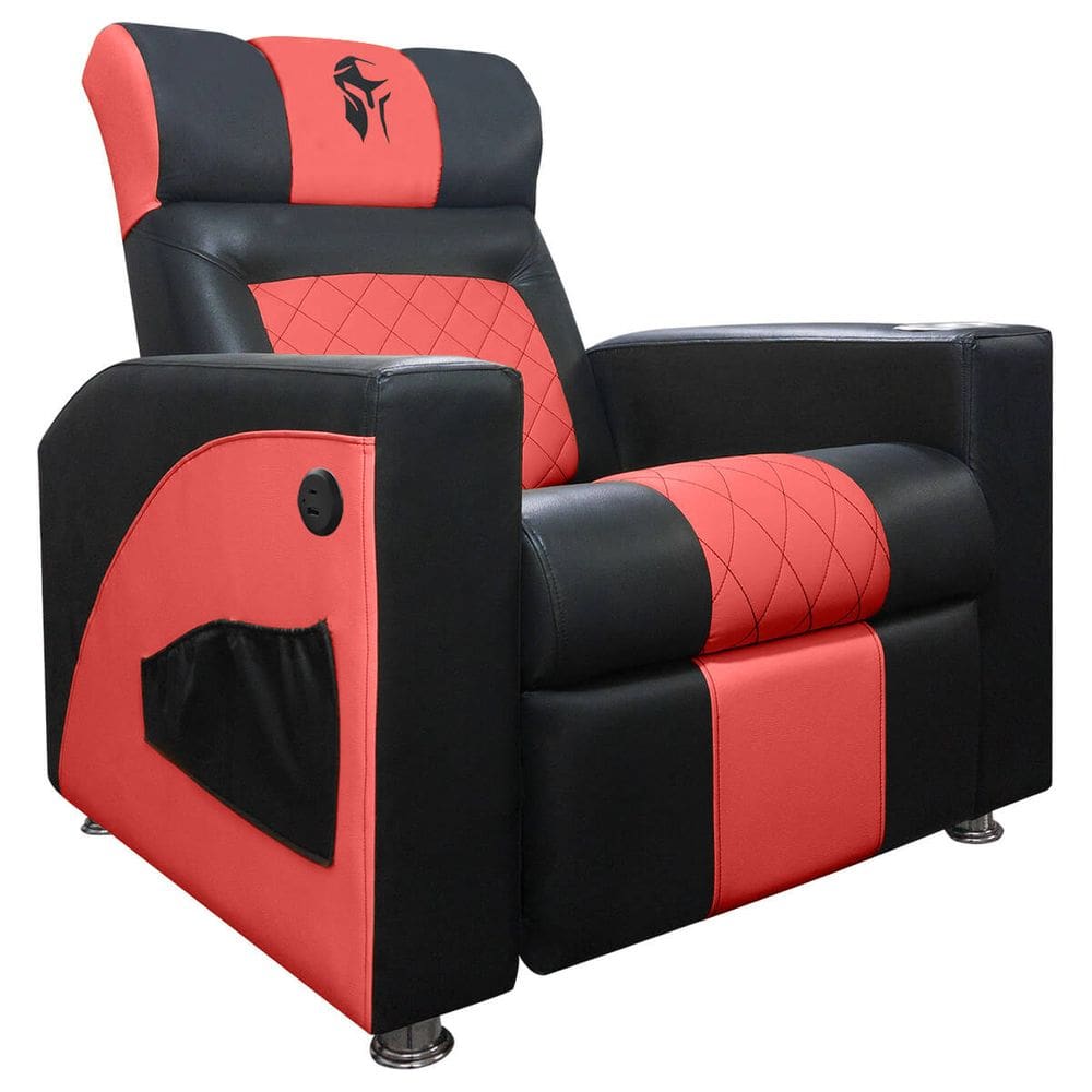 Poltrona Gamer Sparta Reclinável com Carregador USB Preto/Vermelho SOFA STORE