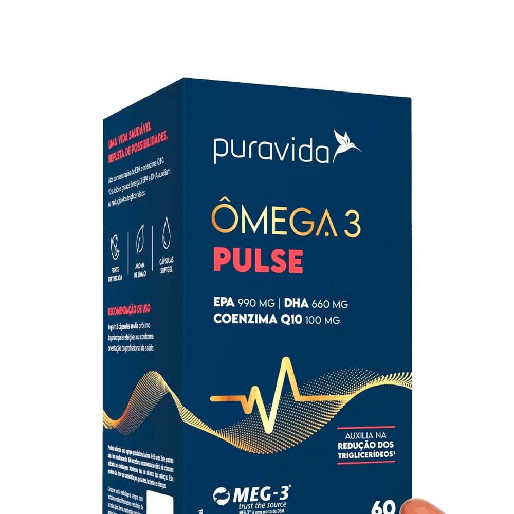 Ômega 3 Pulse (60 Cápsulas) Puravida