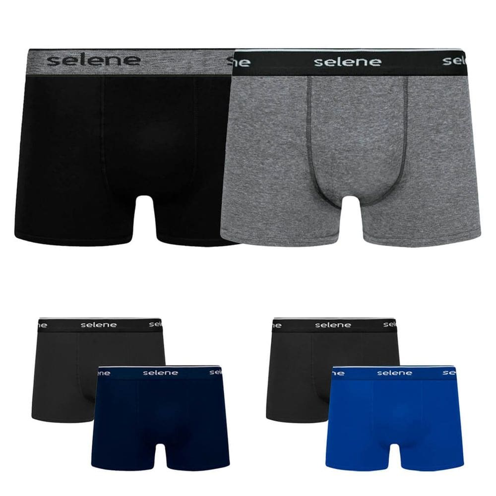 Kit 6 Cuecas Masculina Boxer Algodão