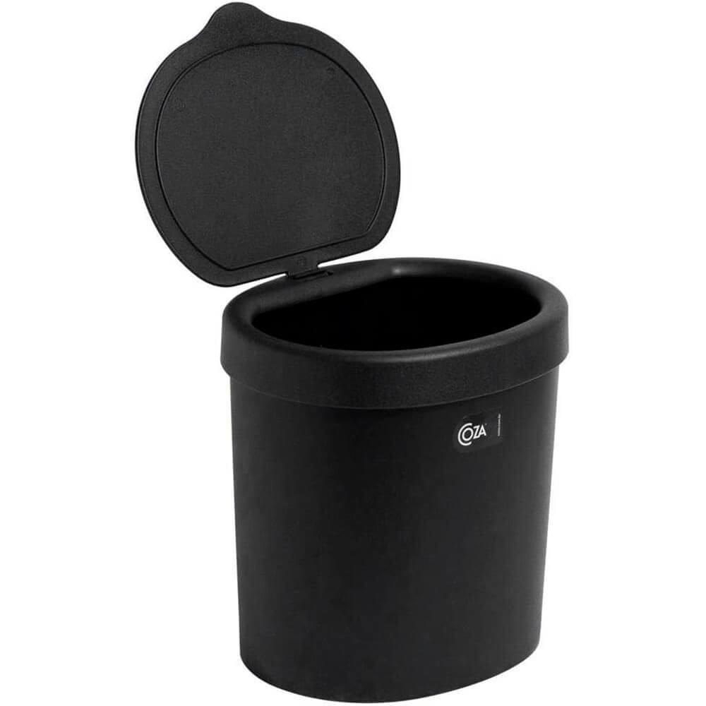Lixeira de Pia de Cozinha com Tampa 2,5 Litros Preto - Coza