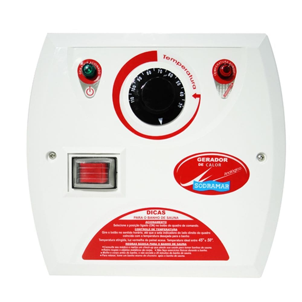 Comando Analógico para Sauna Seca - Sodramar