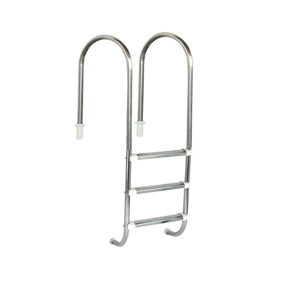 Escada para Piscina Marinheiro 1 1/2” em Aço Inox 3 Degraus Anatômicos em Inox - Sodramar