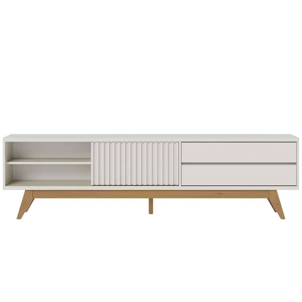 Rack Bancada Verona 2 Gavetas MDP TV até 75" Polegadas