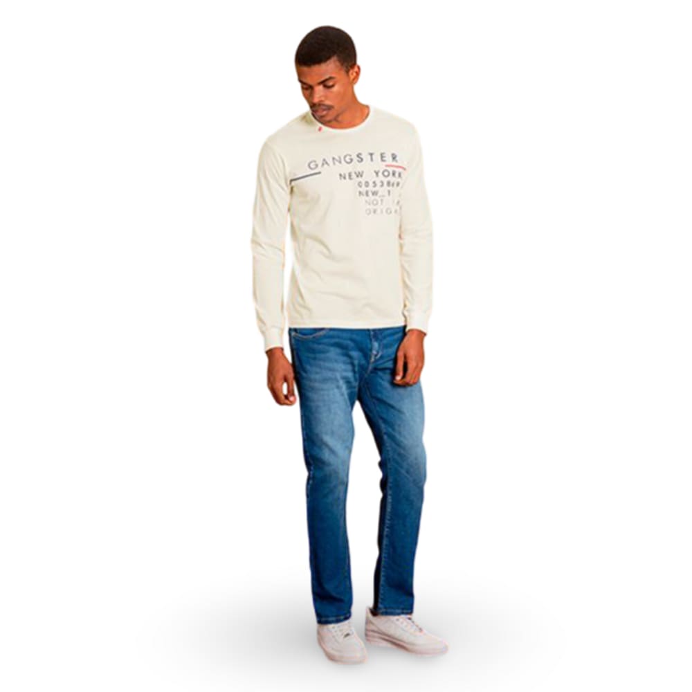 Camiseta Gangster Masculina Manga Longa New York