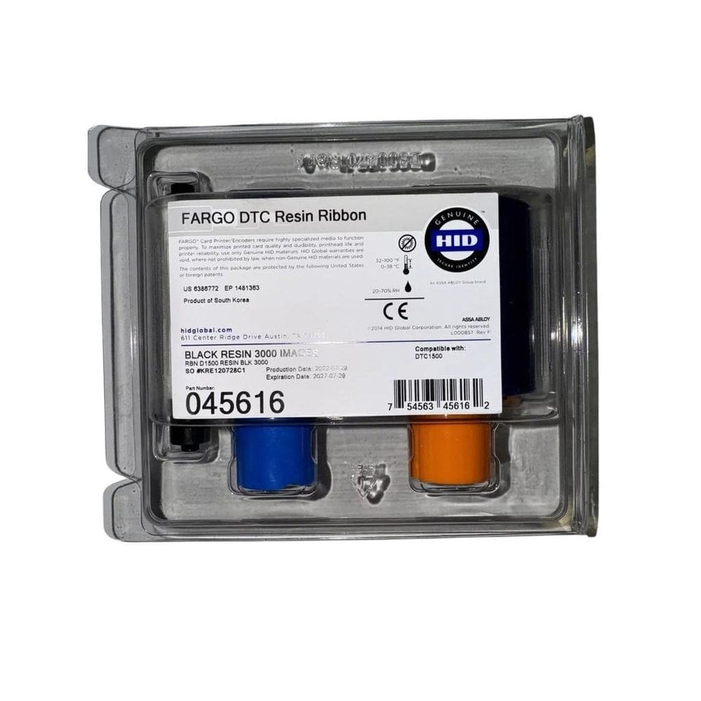 Ribbon Preto Hid Fargo Dtc 1500 Pn 45616, 3000 Imp