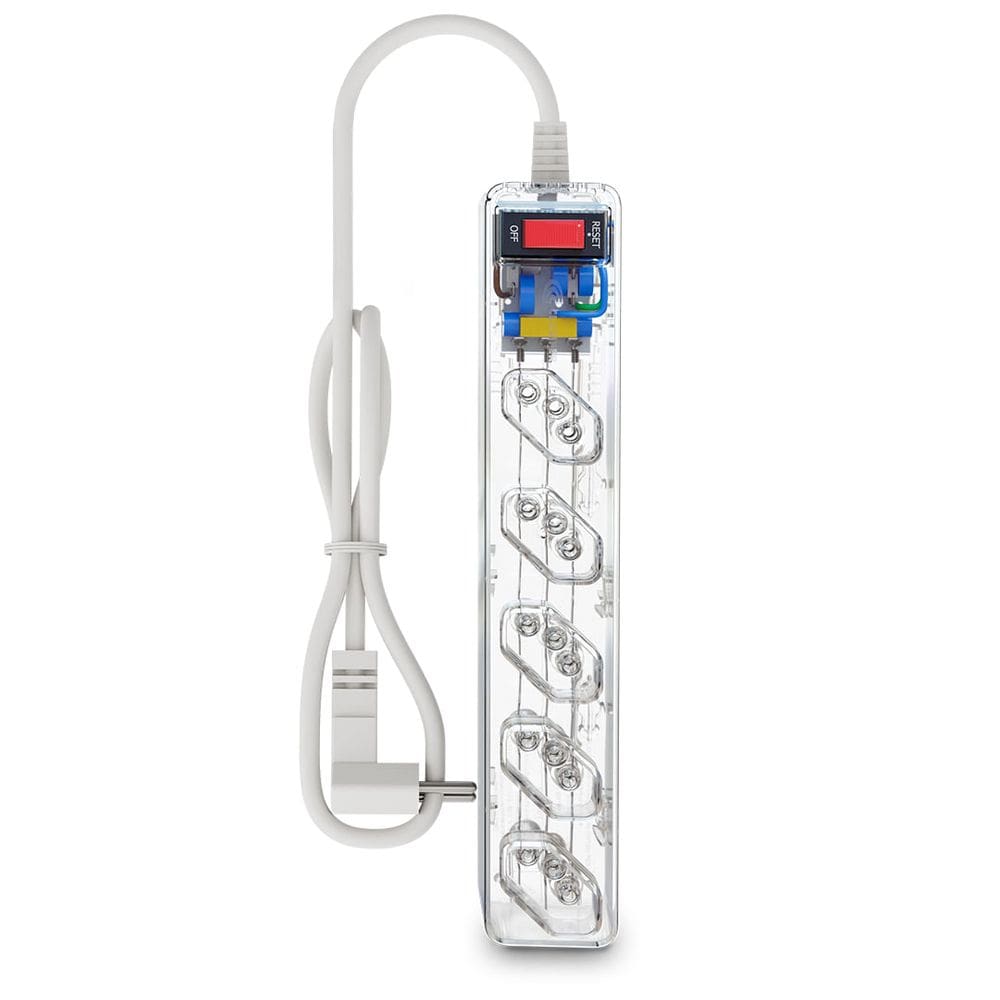 Filtro de linha com protetor contra surtos (DPS) - 127/220 volts - 10 amperes - 5 tomadas - 3 pinos - iCLAMPER Energia 5 - LCF
