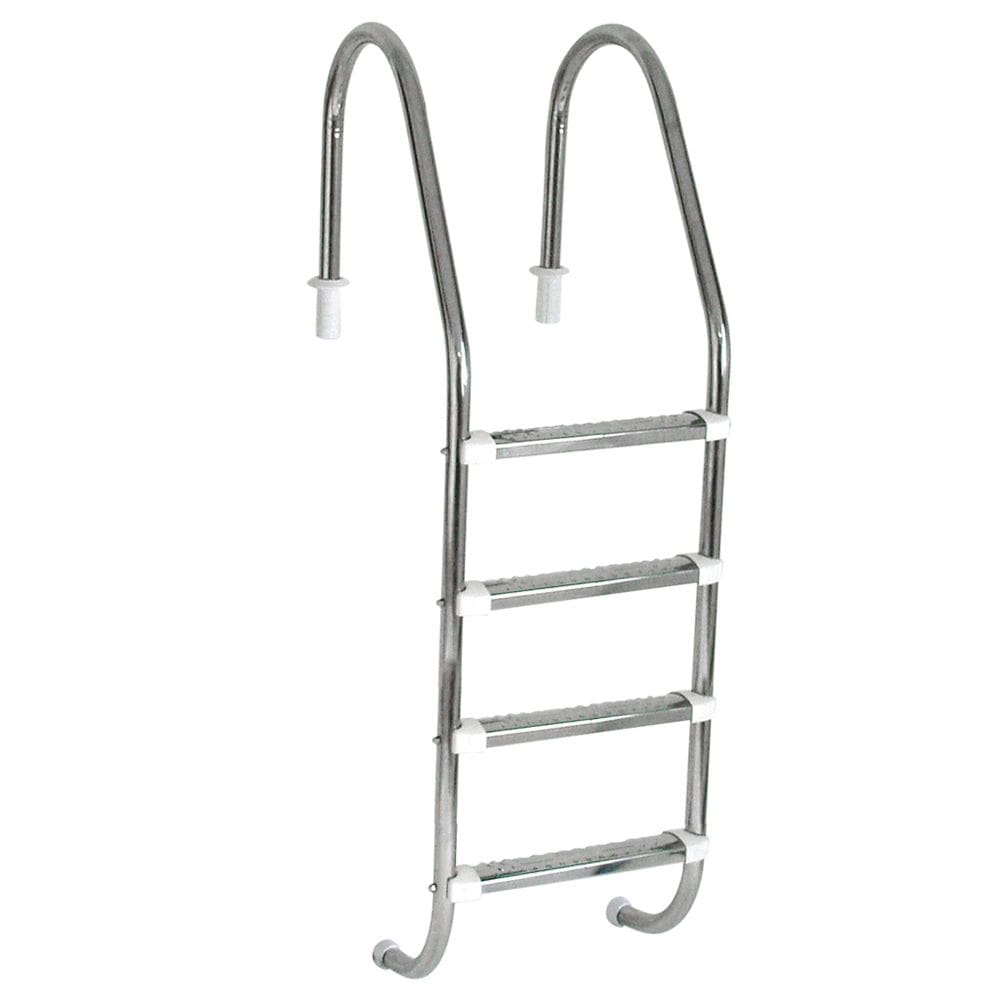 Escada para Piscina Tradicional 1 1/2” em Aço Inox 4 Degraus Anatômicos em Inox - Sodramar